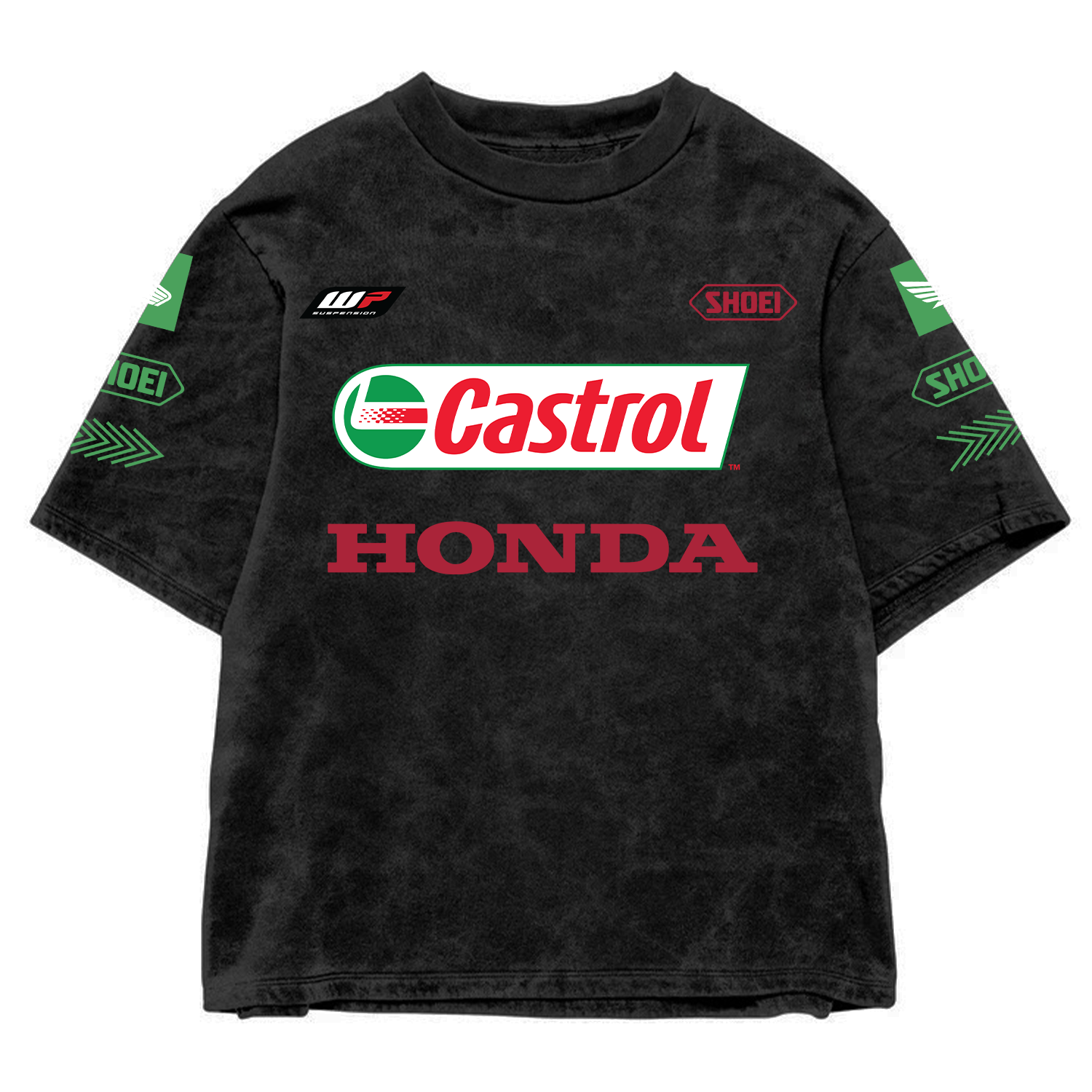 Honda Acid Wash Oversized Tee