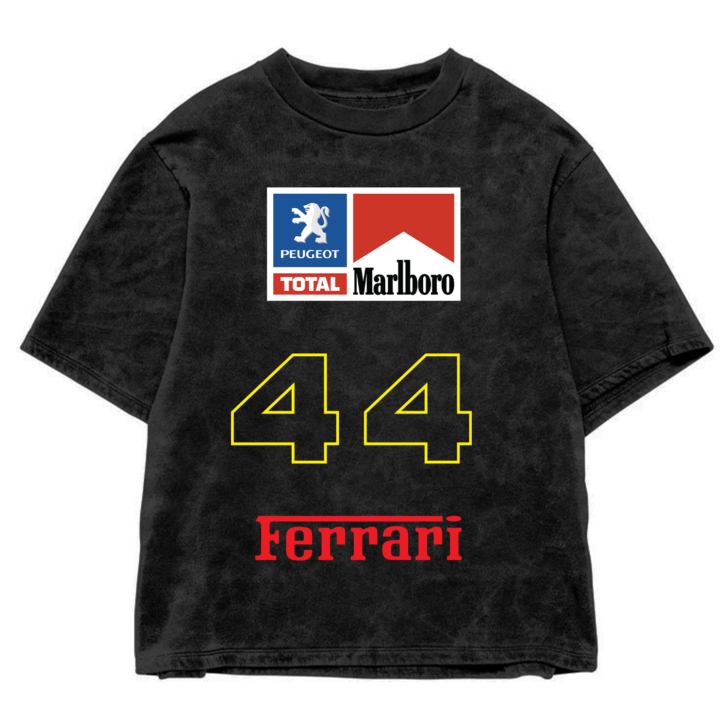 Ferrari Acid Wash Oversized Tee